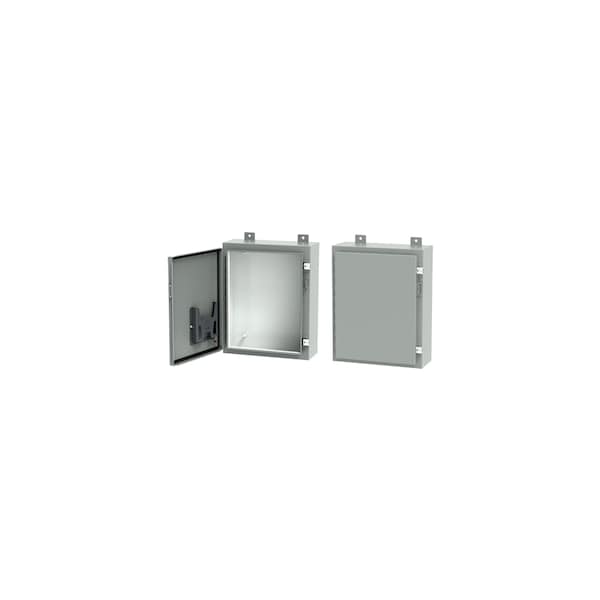 Nvent Hoffman 1-DOOR TYPE 12/13 ENCLOSURE, 16"X16"X6", WALL-MOUNTING A161606LP